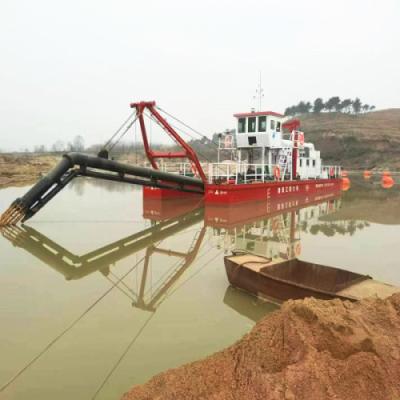 China Dredger de sucção a jato de rio portátil 566kw 1500m3 Fluxo de água 8m Profundidade à venda