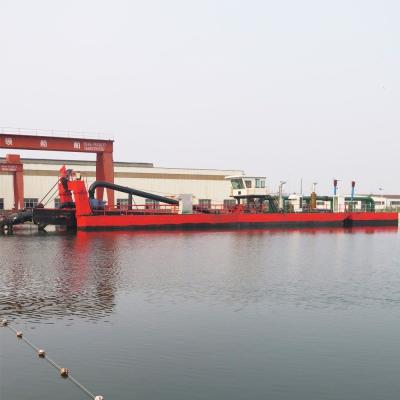 China Depth 25m River Dredging Equipment Suction Dredger 22 inches with Submersible Pump for sale