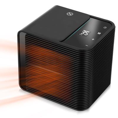 China Fan Heater Desktop Home Office Portable Mini Electric Ceramic ptc Heater Electric Hotel New Arrival Fan for sale