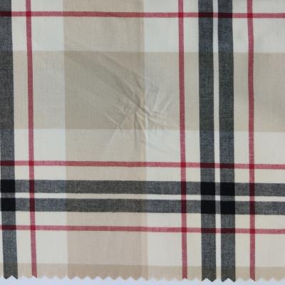 China 2022 Fashion Breathable High Quality Cotton / Spandex Yarn Dyed Check Fabric For Shirts&skirt for sale