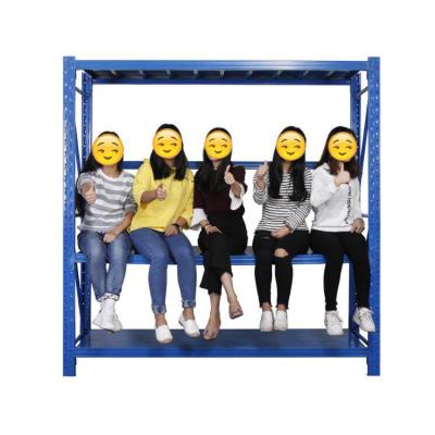 China Corrosion Protection Customized Rack Saving Space 4 Layer Steel Warehouse Storage for sale