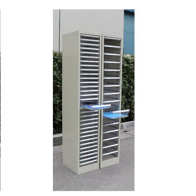 China A4 Filing Cabinet File Folder Paper Holder Multilayer Metal Open Face File Cabinet with 32drawers for sale