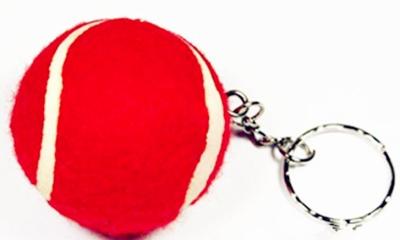 China Tennis Ball Keychain for sale