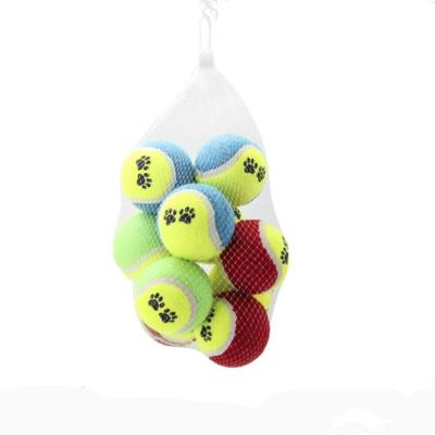 China Paquete de 12 pelotas de tenis, pelota de práctica de tenis de entrenamiento, ejercicio de fieltro a presión, pelotas de tenis a granel para máquina de pelotas, principiantes P en venta