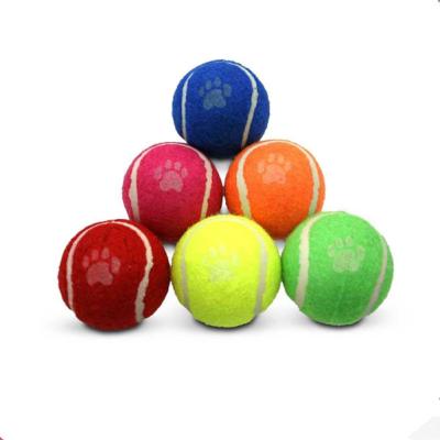 China Pelotas de tenis para perros, paquete de 12 pelotas de juguete para mascotas de 2,5 pulgadas, pelotas duraderas para perros para entrenar, jugar, hacer ejercicio, juguetes para perros, regalo para perros en venta