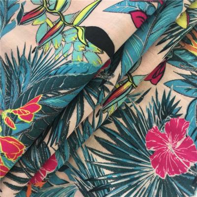 China China supplier top quality custom 100% rayon voile floral print fabric for women dress en venta