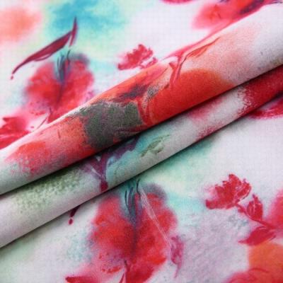 China Woven plain style digital rayon georgette wholesale cheap viscose stretch African print fabric for sale