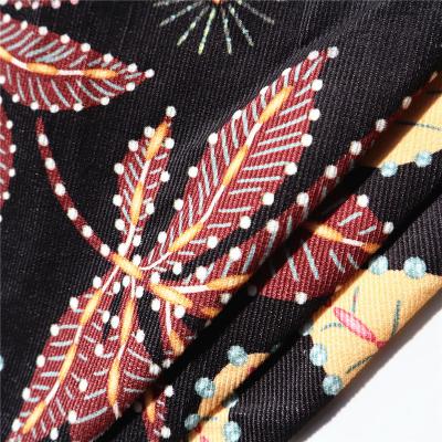 China custom digital print cotton striped flower corduroy fabric print for shoulder bag for sale