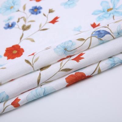 China Custom Woven printed rayon fabric linen printed floral dress Lyocell fabric for garment for sale