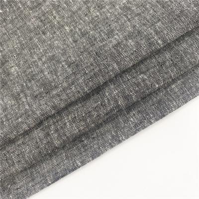 China In stock Linen cotton blend 55% linen 45% cotton fabric cotton linen yarn dyed fabric for mens shirt en venta