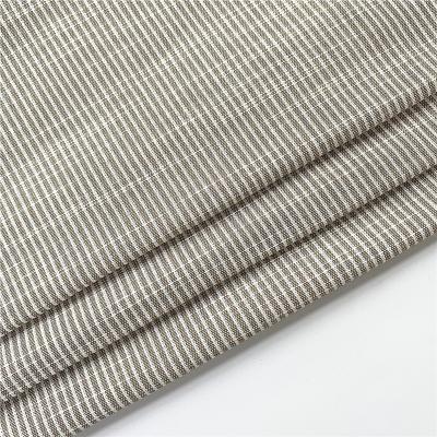 China New arrival hot sales thick yarn dyed woven fabric % 100 cotton yarn dyed stripe fabric for men shirt en venta