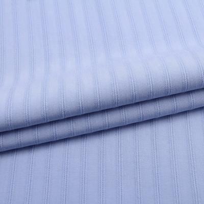 China Solid color air jet loom blue pink white black rayon stripe jacquard upholstery fabric for dress for sale