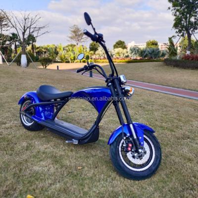 China EUR Unisex Holland Warehouse In Store Blue M1 Citycoco Electric Scooter 2000w With Seat 20Ah Lithium Battery for sale