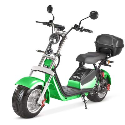 China 2022 Amoto unisex big seat 10inch tire electric scooter with top case citycoco 2000W electric motorcycle citycoco for sale