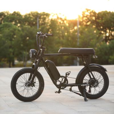 China Aluminum Alloy EU USA Warehouse Scooter Drop Shipping 750W 1000W Fat Tire Off Road Electric Bike Mountain For Adult Vintage Electric Bicycle for sale