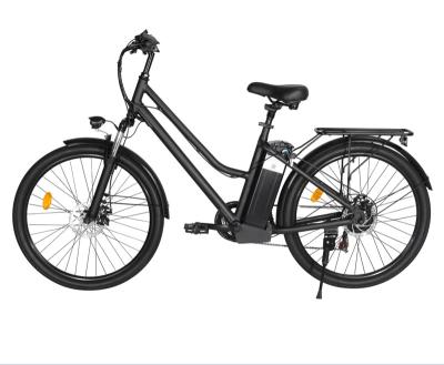 China Black Aluminum Alloy Direct Mail Electric Bike 26 Inch Wheels With Seat For Adults Urban Riding for sale