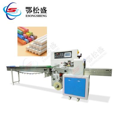 China Food Factory Price Chalk/Manual Pen Stationery Pillow Packing Machine for sale