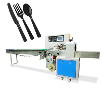 China Automatic Food Spoon Knife Fork Cutlery Wrapping Machine for sale