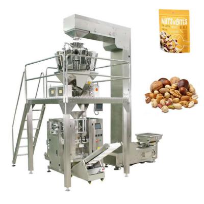 China Automatic food Multihead weigther snack pistachios penauts nuts weighing packaging machine for sale