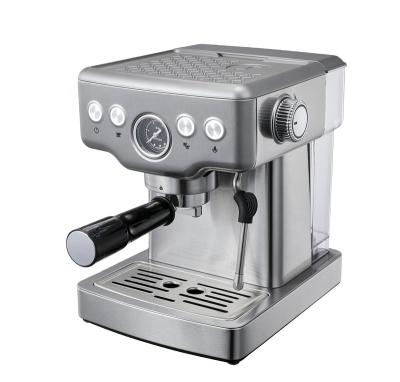 China Hotel Stainless Steel Espresso Coffee Machine With Milk Frother Steamer Wand for sale