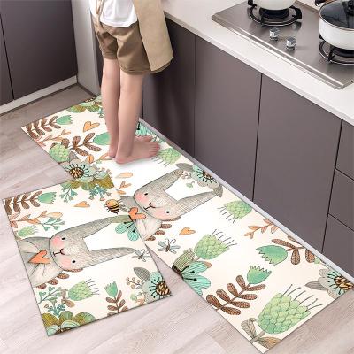 China Washable Cheap Custom 3d Flooring Printed Animal Kitchen Mat Carpets Cover Rugs For Small Living Room Home for sale