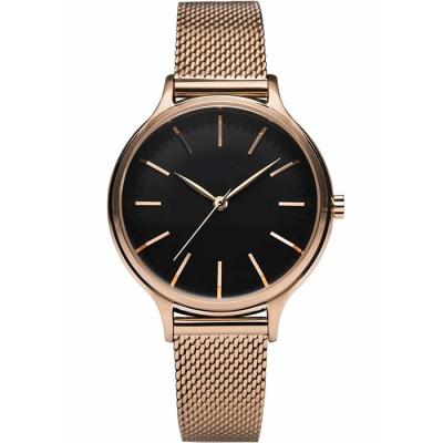 China Custom wholesale brand logo quartz power reservation women fashion style mesh minimalist watch for sale