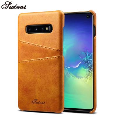 China 100% Eco-friendly High Quality Leather Cell Phone Case Covers For Samsung Galaxy S10 S10plus Case for sale