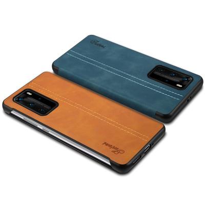 China SUTENI Eco-friendly Leather Cell Phone Case Accessories For Original Design P40 Magnetic Flip Cover Case For Huawei P40Pro Cases for sale