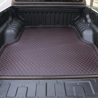 China Scratch Proof GWM Poer Black/Red Pickup Car Trunk Leather Mat Scratch Proof Cargo Trunk Mat For gwm truck ute for sale