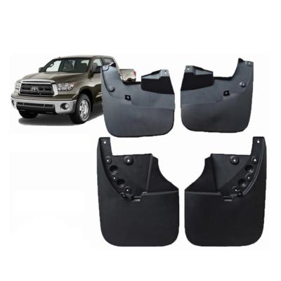 China Wear-resisting and Anti-Corrosion Mud Flaps Splash Guard Set Pickup Truck Rear and Wheel Police Black Plastic Mud Flaps For Toyota Tundra for sale