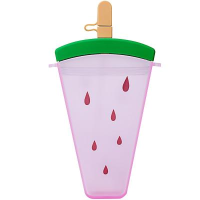 China Beautiful Sustainable Creative Plastic Straw Backpack Ice Cream Fruit Water Cup Portable Summer Outdoor Sports Cup for sale