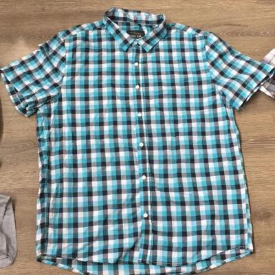 China Cheapest cotton men's clothing shirt for men's running stock clearance lot of running original clothing large size clothing T-shirt plaid clothing for sale