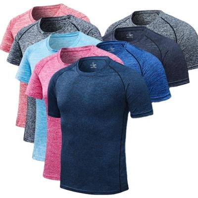 China Factory Direct Selling Anti-Wrinkle Round Neck Shirt Men's Running T-Shirt 100% Cotton White T-shirt Short Sleeve for sale