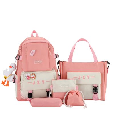 China The Other New Lovely Color Matching Custom Children's Large Capacity Schoolbag Cute Cute Backpack For School for sale