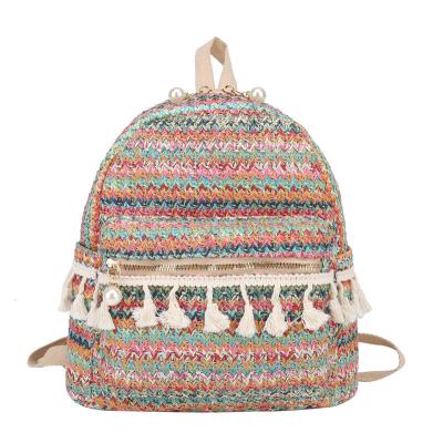 China The other 2022 summers woven pattern small backpack is suitable for purchase and is a backpack for sale