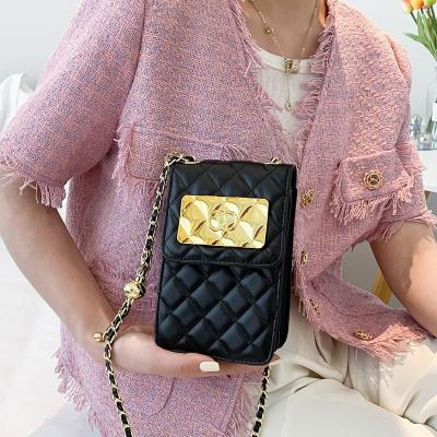 China PORTABLE New Design Mobile Phone Wallet Women Mini Bag Women PU Money Wallet Messenger Shoulder Bag Card Bag Messenger Shoulder Bag for sale