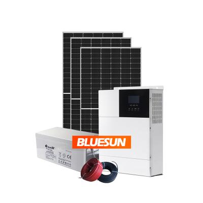 China Bluesun Off-Grid Solar Systems 5kw 8KW Home Solar System 12kw Solar Hybrid Inverter 3 Phase for sale