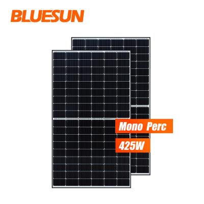 China Rotterdam PV Solar Panel 400w 425w Black Frame Solar Panel 400 Watt Solar Panel Price 182mmx182mm for sale