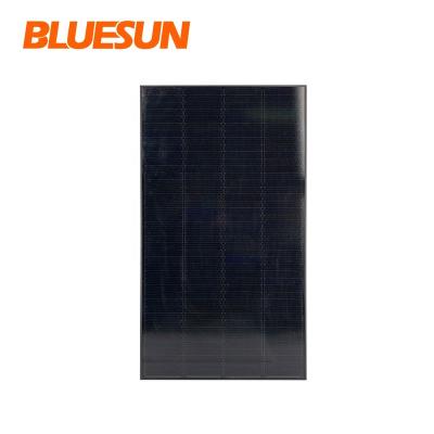 China Bluesun RV Prefab Solar Powered Camping Panel Houses Solar Panel 12V Frames Tiles 150W 100Watts Roof Mounts 170W 166mmx166mm for sale