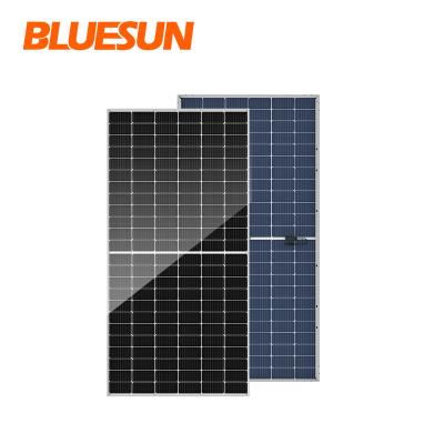 China Bluesun power system power 460w 550w power system solar panels 550w solar panels bificial solar photovoltaic for sale