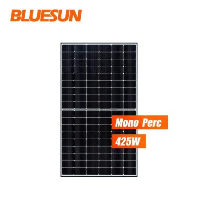 China Bluesun 415w 420w 425w Mono Solar Perc Black Home System Solar Panel for sale