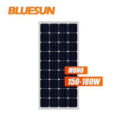 China China 150w 12V Solar Panel Price Camping Phono Solar Panels Bulk Bluesun Solar Panels For Export for sale