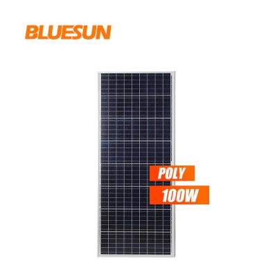 China Home System 12VDC Solar Panel 100watt Poly Solar Micro 100W Crystalline sillicon Solar Modules For 12v Solar Panel Battery Charger for sale