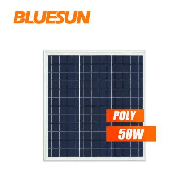 China Bluesun high quality 40w 50w 60w poly solar panel with good price BSM50P-36 for sale