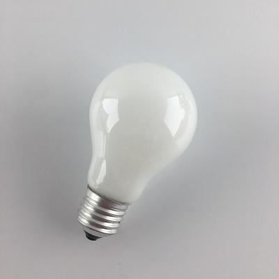 China Places incandescent lamp decorative white color bulb 220-240V 25W E27 A19/A60 60*106MM for sale