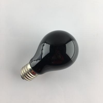 China Viable Imitation Moonlight Reptile Bulb A19 Black 110V 40W Daylight Bulb Tungsten Night Lamp Lamp for sale