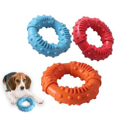 China Viable Wholesale Supplies Pet Chewing Teeth Cleaning Donuts Pet Chewing Toys for sale