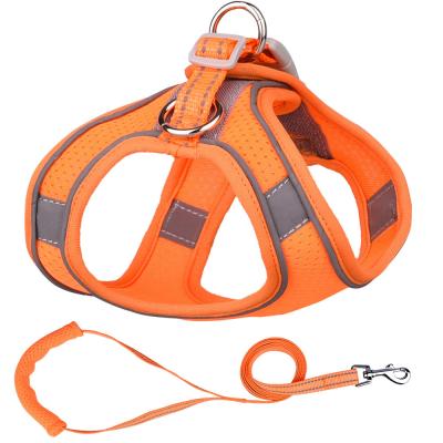 China New Suede Pet Comfortable Reflective Chest Strap Dogs And Cats Personalized Small And Medium Chest Harness for sale