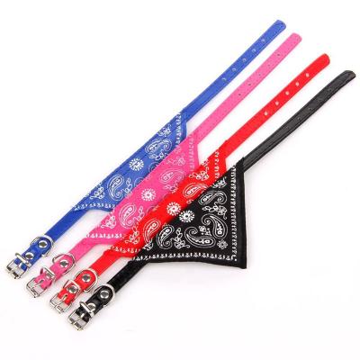 China Viable Practical Towels Cat Triangle Neck Collars Custom Logo Printed Dog Bandana Puppy Saliva Pet Scarves for sale