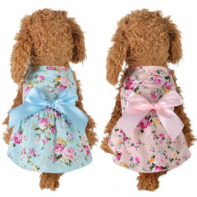 China Viable Luxury Dog Dress Fashion Summer Pet Girl Flame Princess Dress Dog Clothes for sale